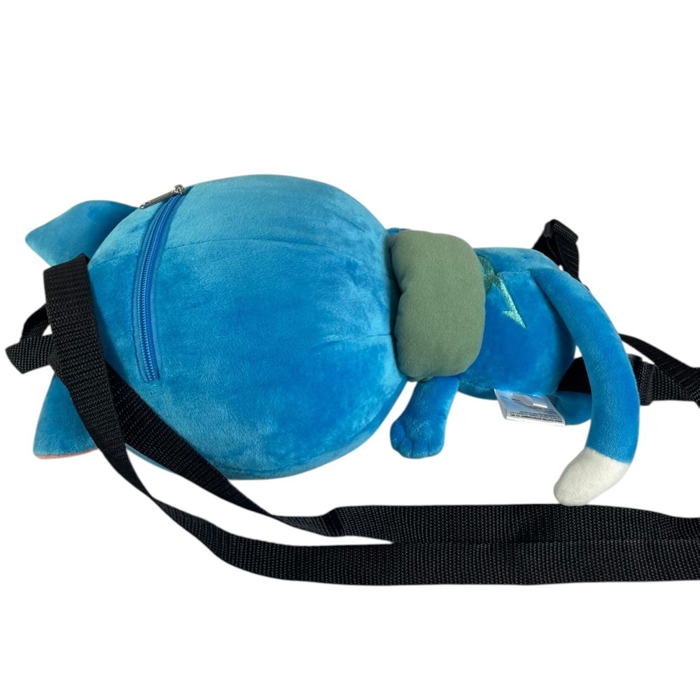 Funimation Fairy tail Blue Happy Cat Backpack Plush 15" Stuffed Toy Lovey Kawaii - Picture 5 of 7